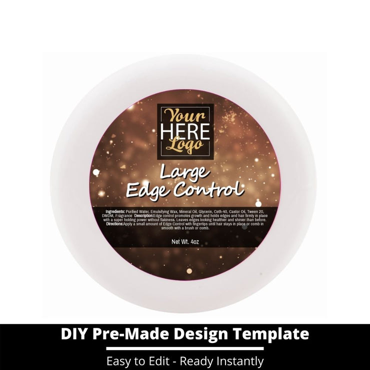 Large Edge Control Top Label Template 208