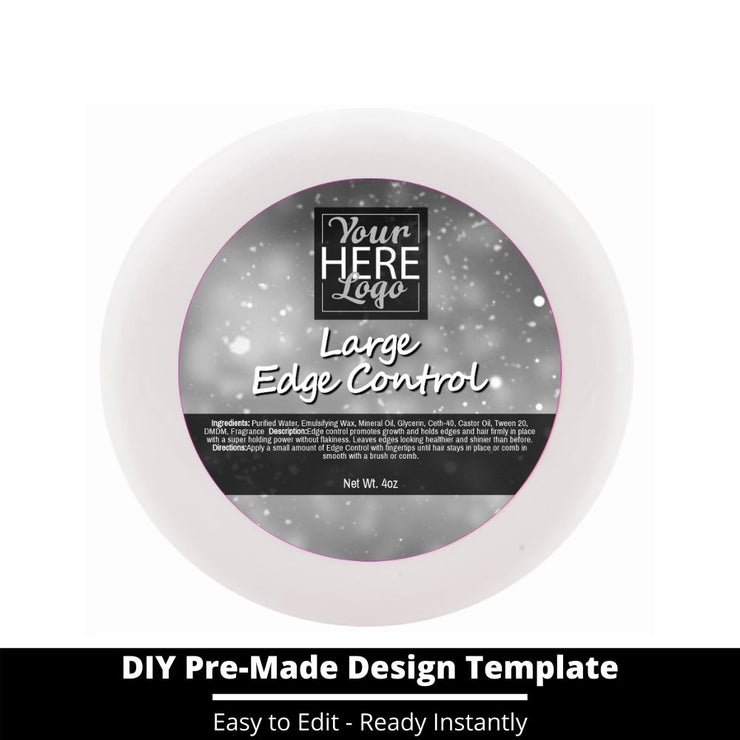 Large Edge Control Top Label Template 209