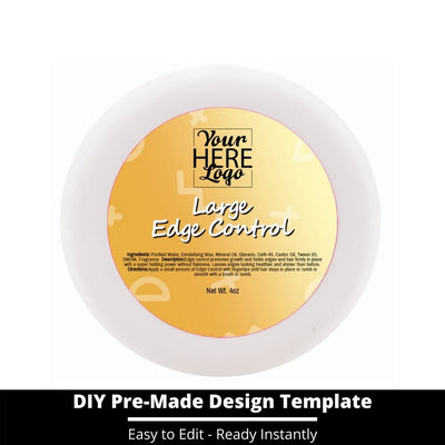 Large Edge Control Top Label Template 210