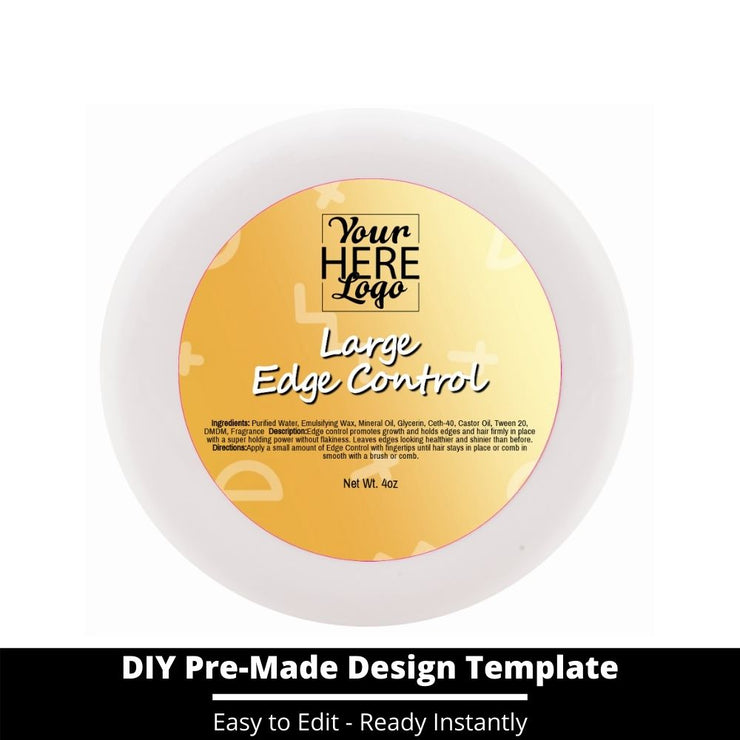 Large Edge Control Top Label Template 210
