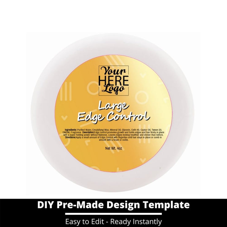 Large Edge Control Top Label Template 212