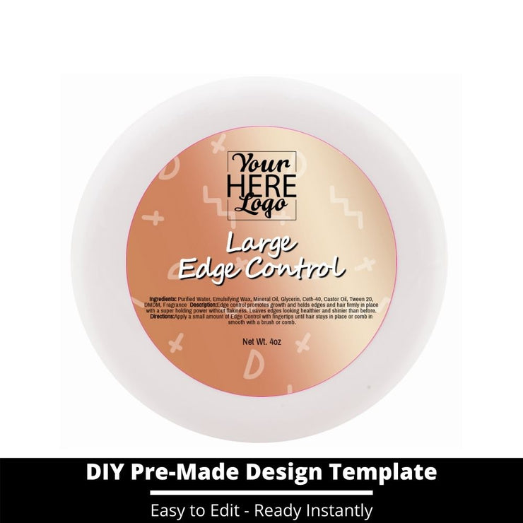Large Edge Control Top Label Template 215