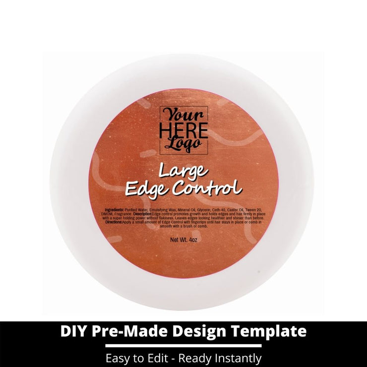 Large Edge Control Top Label Template 216