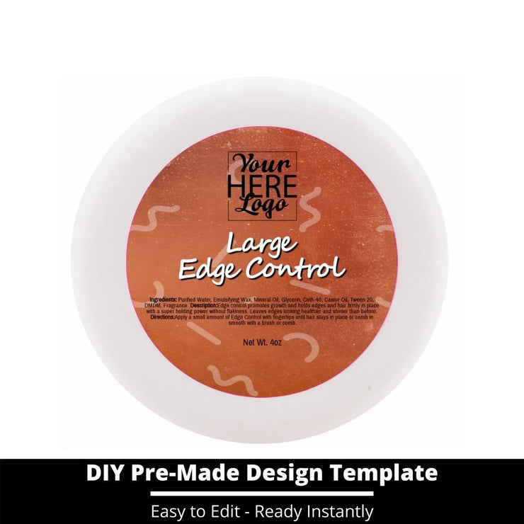Large Edge Control Top Label Template 218