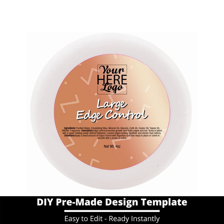 Large Edge Control Top Label Template 219