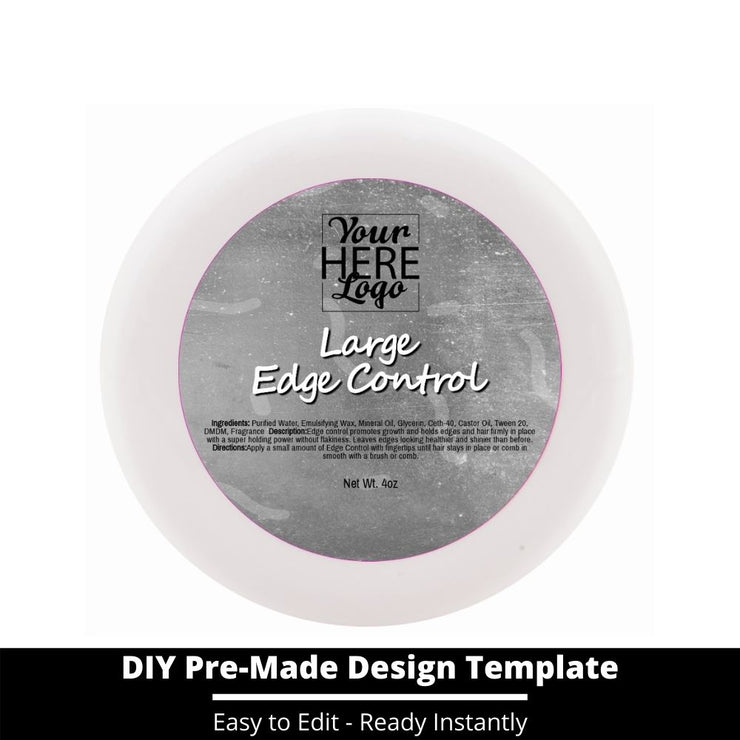 Large Edge Control Top Label Template 221
