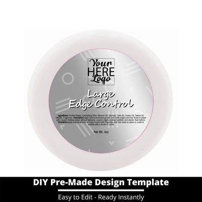 Large Edge Control Top Label Template 222
