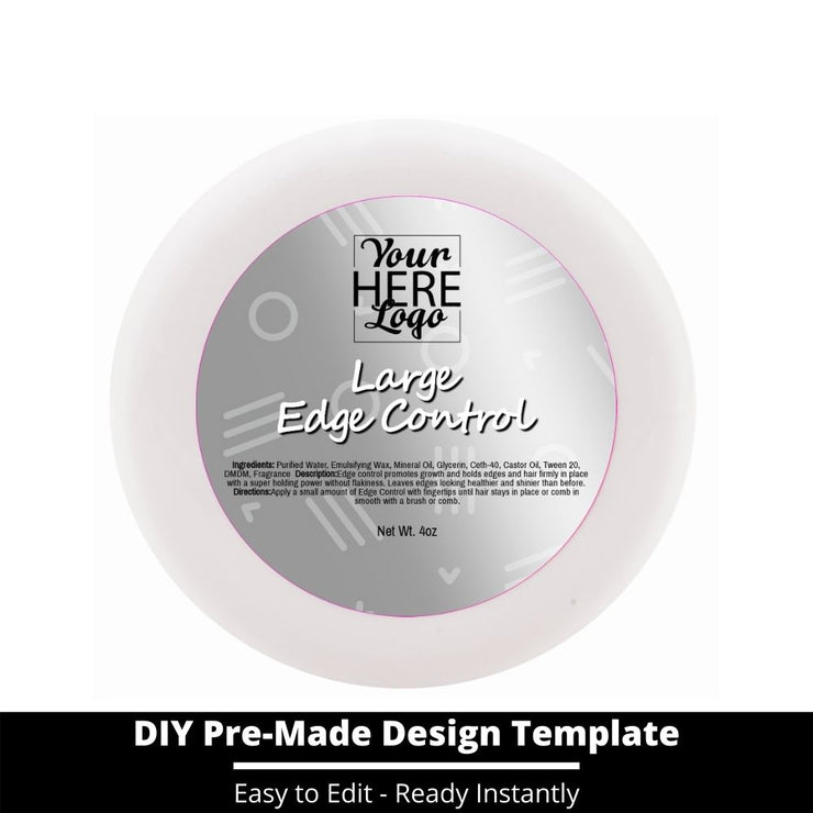 Large Edge Control Top Label Template 222