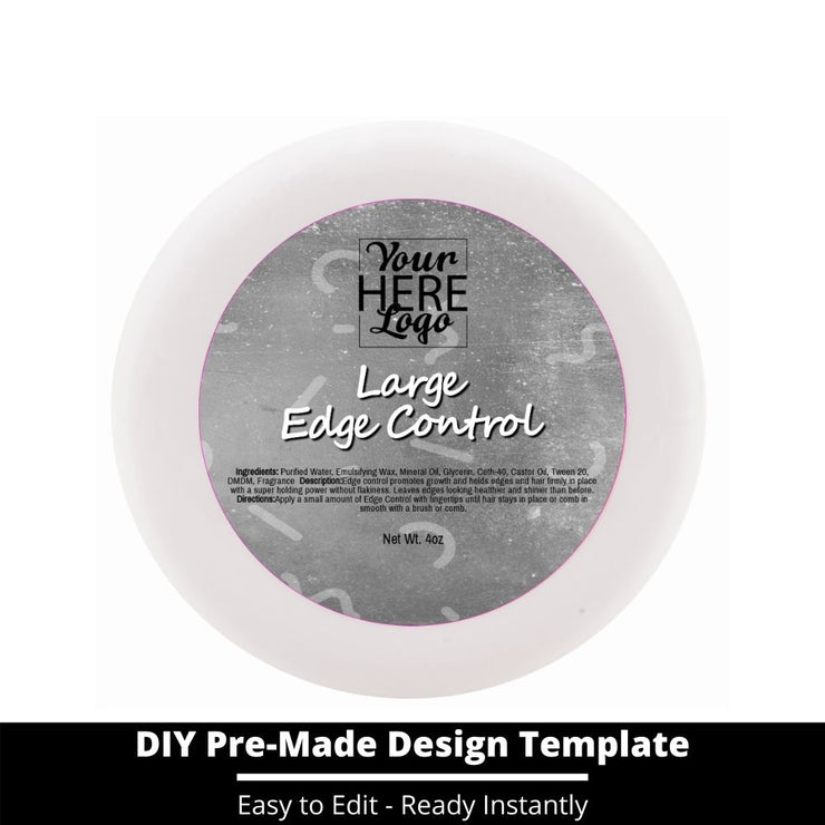 Large Edge Control Top Label Template 223