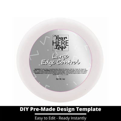 Large Edge Control Top Label Template 224