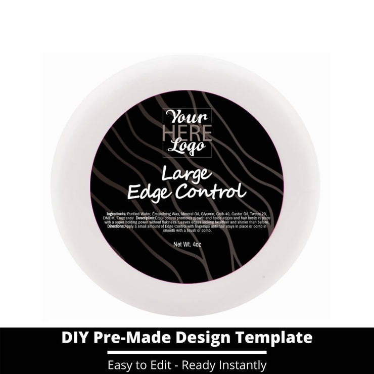 Large Edge Control Top Label Template 225