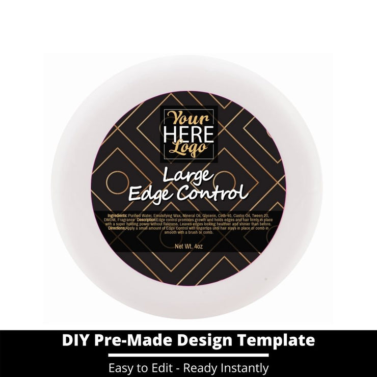 Large Edge Control Top Label Template 226