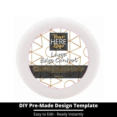 Large Edge Control Top Label Template 228