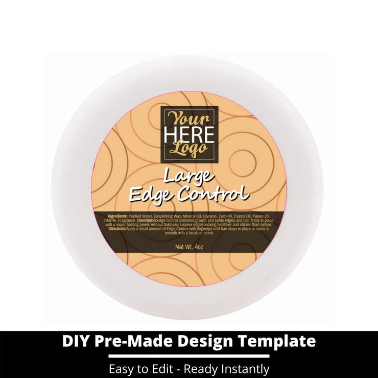 Large Edge Control Top Label Template 230