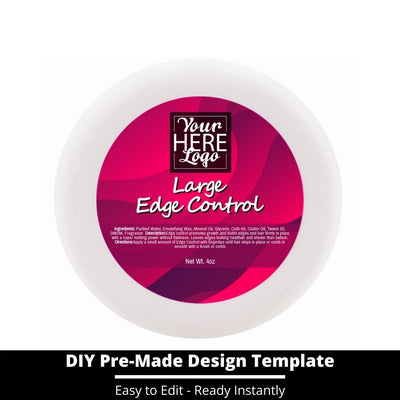 Large Edge Control Top Label Template 232