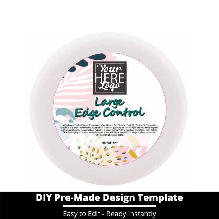 Large Edge Control Top Label Template 236