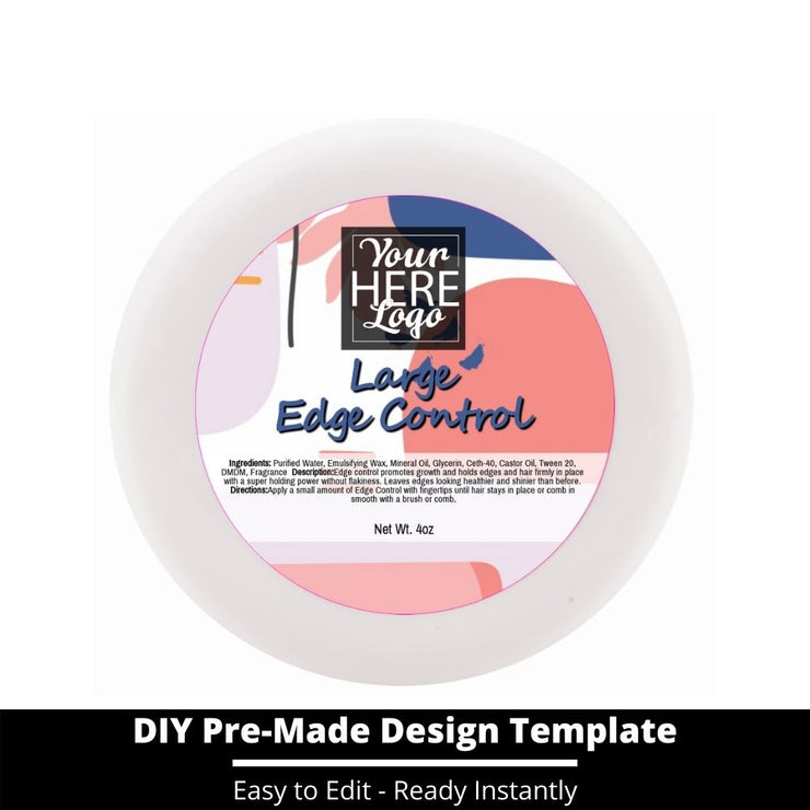 Large Edge Control Top Label Template 237