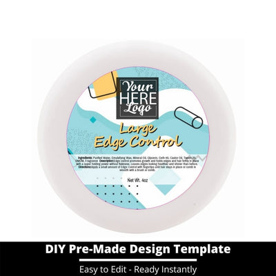 Large Edge Control Top Label Template 238