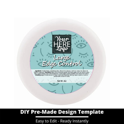 Large Edge Control Top Label Template 242