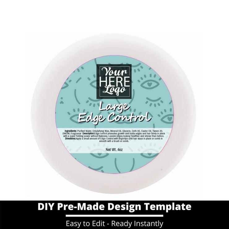 Large Edge Control Top Label Template 242