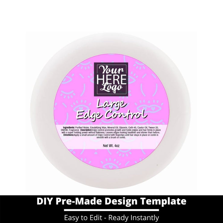 Large Edge Control Top Label Template 243