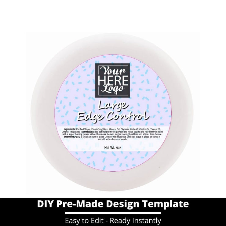 Large Edge Control Top Label Template 246