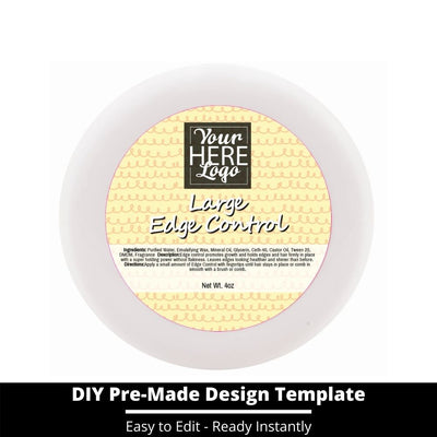 Large Edge Control Top Label Template 248