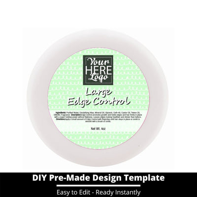 Large Edge Control Top Label Template 249