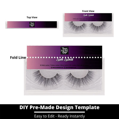 Lash Label Template 64