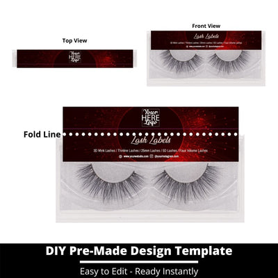 Lash Label Template 76