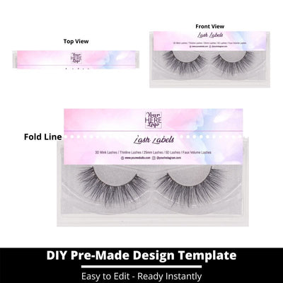 Lash Label Template 112