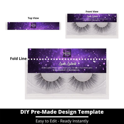 Lash Label Template 205