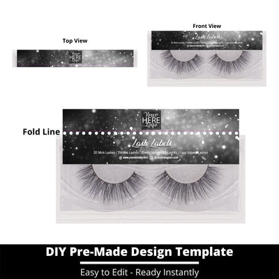 Lash Label Template 209