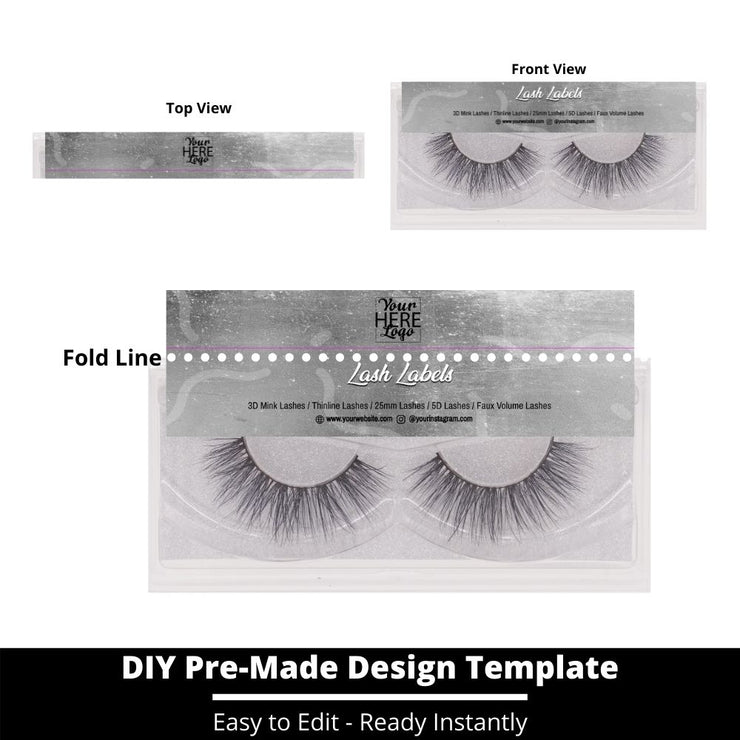 Lash Label Template 221