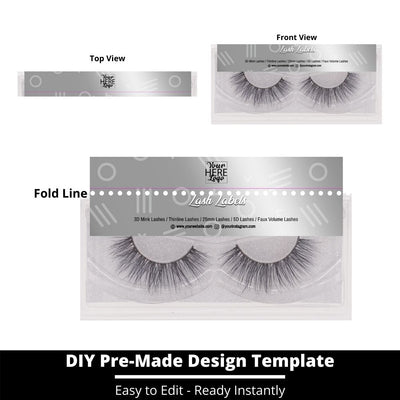 Lash Label Template 222