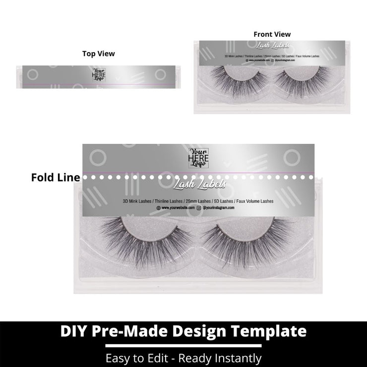 Lash Label Template 222