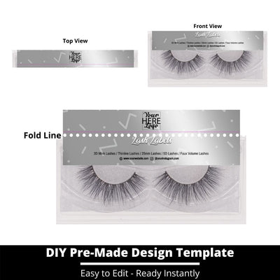 Lash Label Template 224