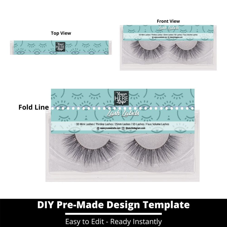 Lash Label Template 242