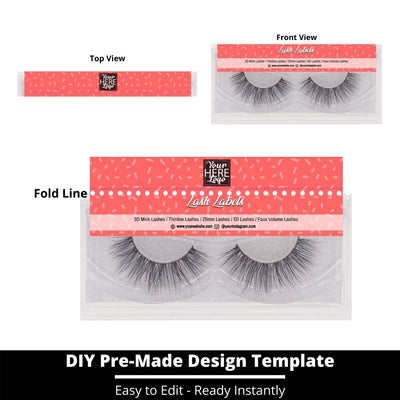 Lash Label Template 245