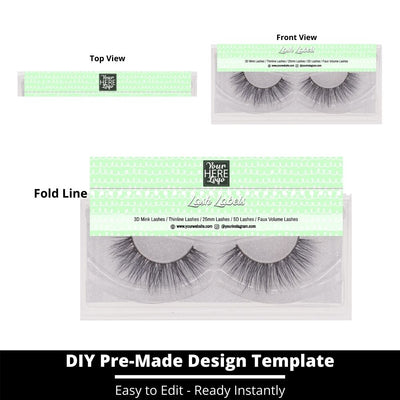 Lash Label Template 249