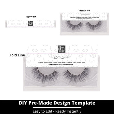Lash Label Template 250