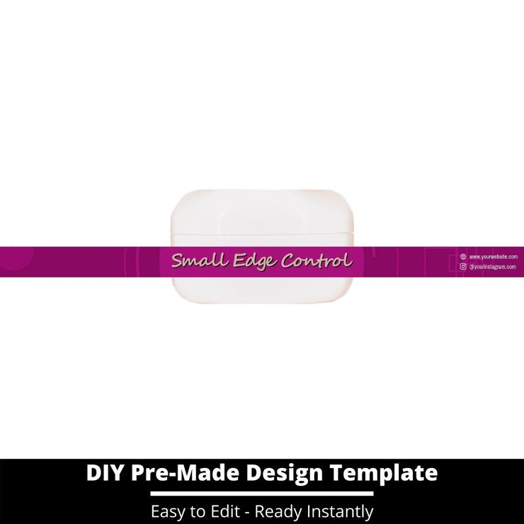 Small Edge Control Side Label Template 86