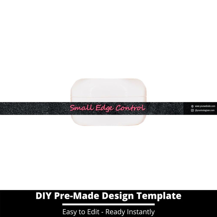 Small Edge Control Side Label Template 130