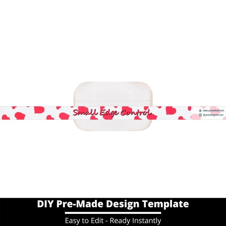 Small Edge Control Side Label Template 133