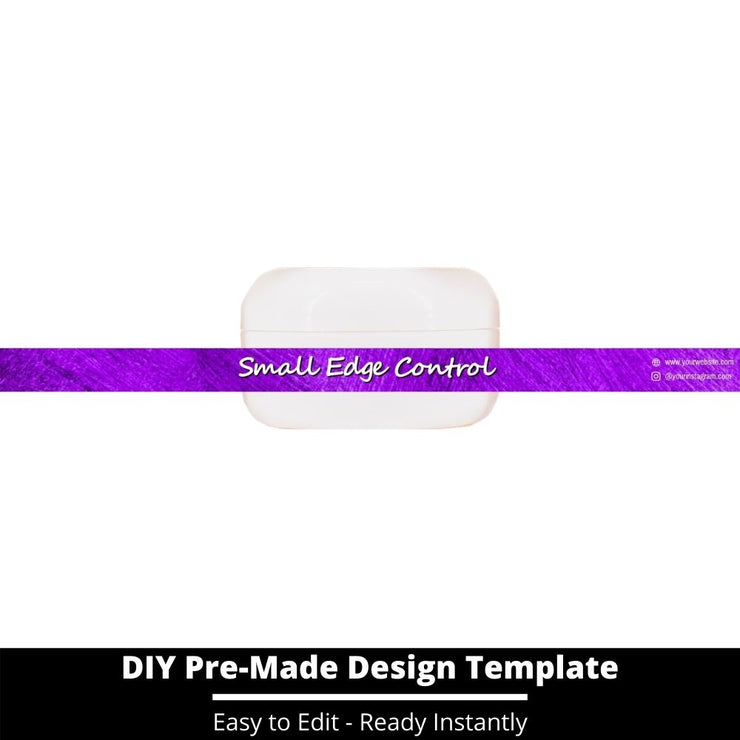 Small Edge Control Side Label Template 148