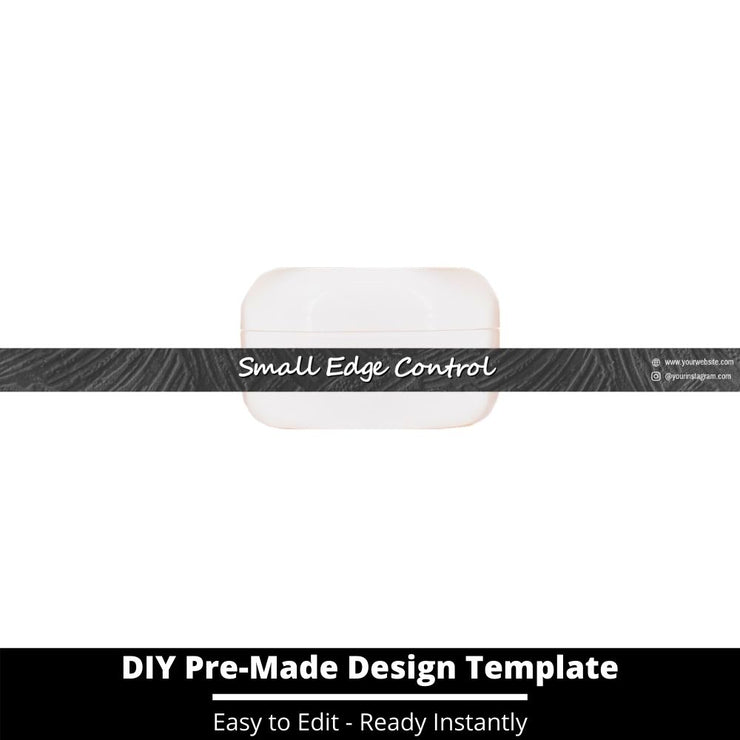 Small Edge Control Side Label Template 152