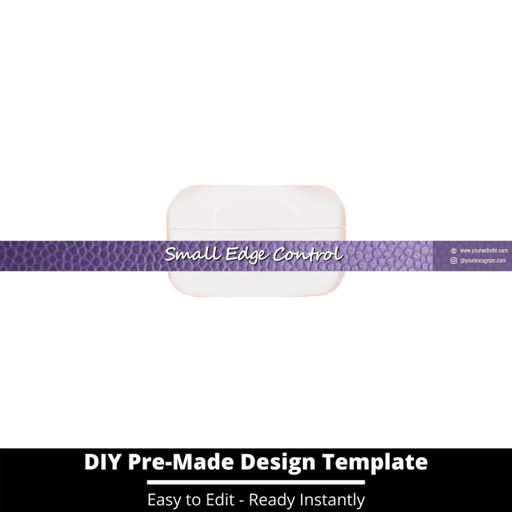 Small Edge Control Side Label Template 164