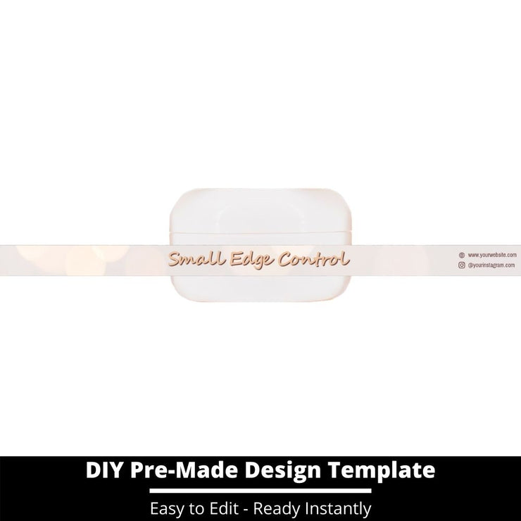 Small Edge Control Side Label Template 165