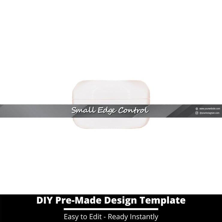 Small Edge Control Side Label Template 198