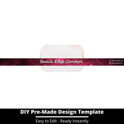 Small Edge Control Side Label Template 206